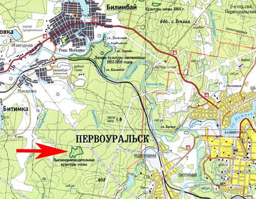 Топографическая карта первоуральска подробная